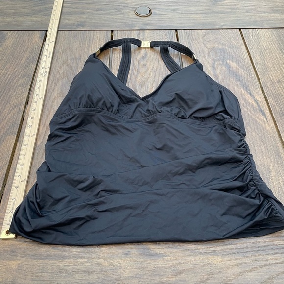 Ralph Lauren Black Halter Tankini Top 20 W Macys - Picture 10 of 10